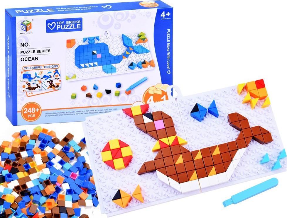 Jokomisiada Edukacyjna układanka Mozaika klocki obrazki ZA2667