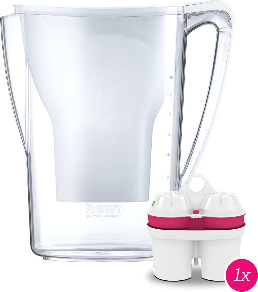 Dzbanek filtrujący BWT Dzbanek filtrujący wodę Aqualizer Home 2.7L Biały - ręczny z wkładem Mg2+