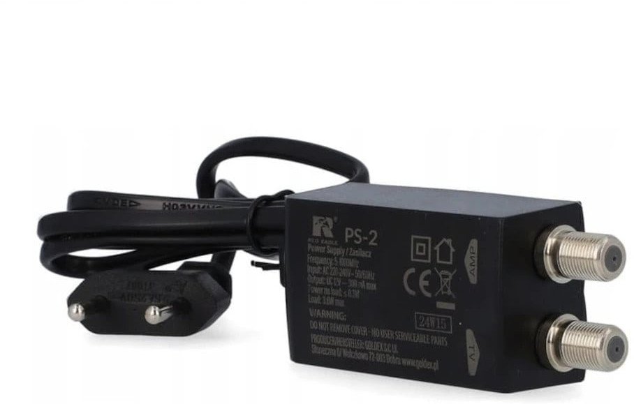 Zasilacz antenowy 12V/300mA PS-2, impulsowy