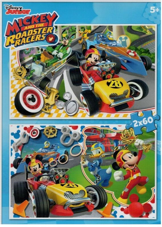 Clementoni Clementoni Puzzle 2x60 el. Mickey Roadster Racers