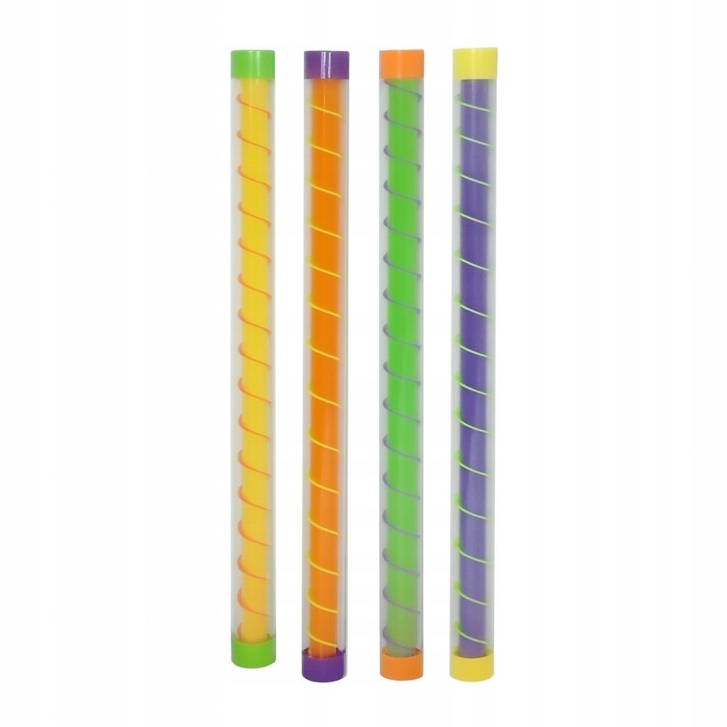 Zabawka tuba dźwiękowa z tłoczkiem i torem dla kulek