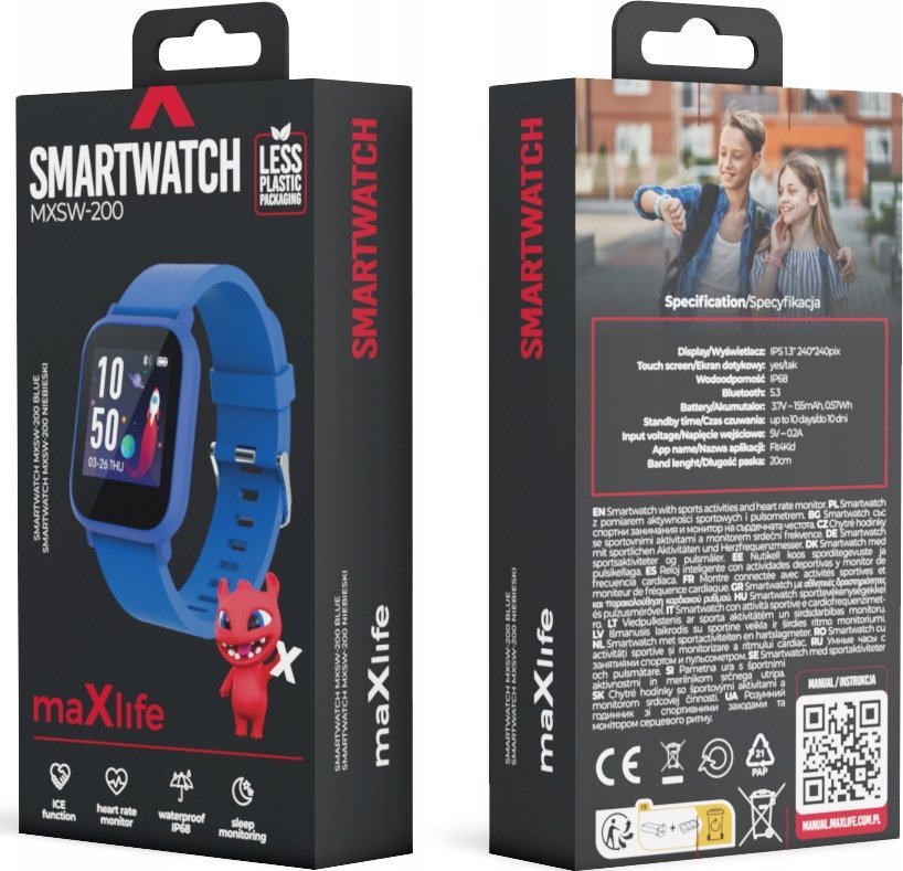 Smartwatch MaxLife smartwatch Kids MXSW-200 Blue