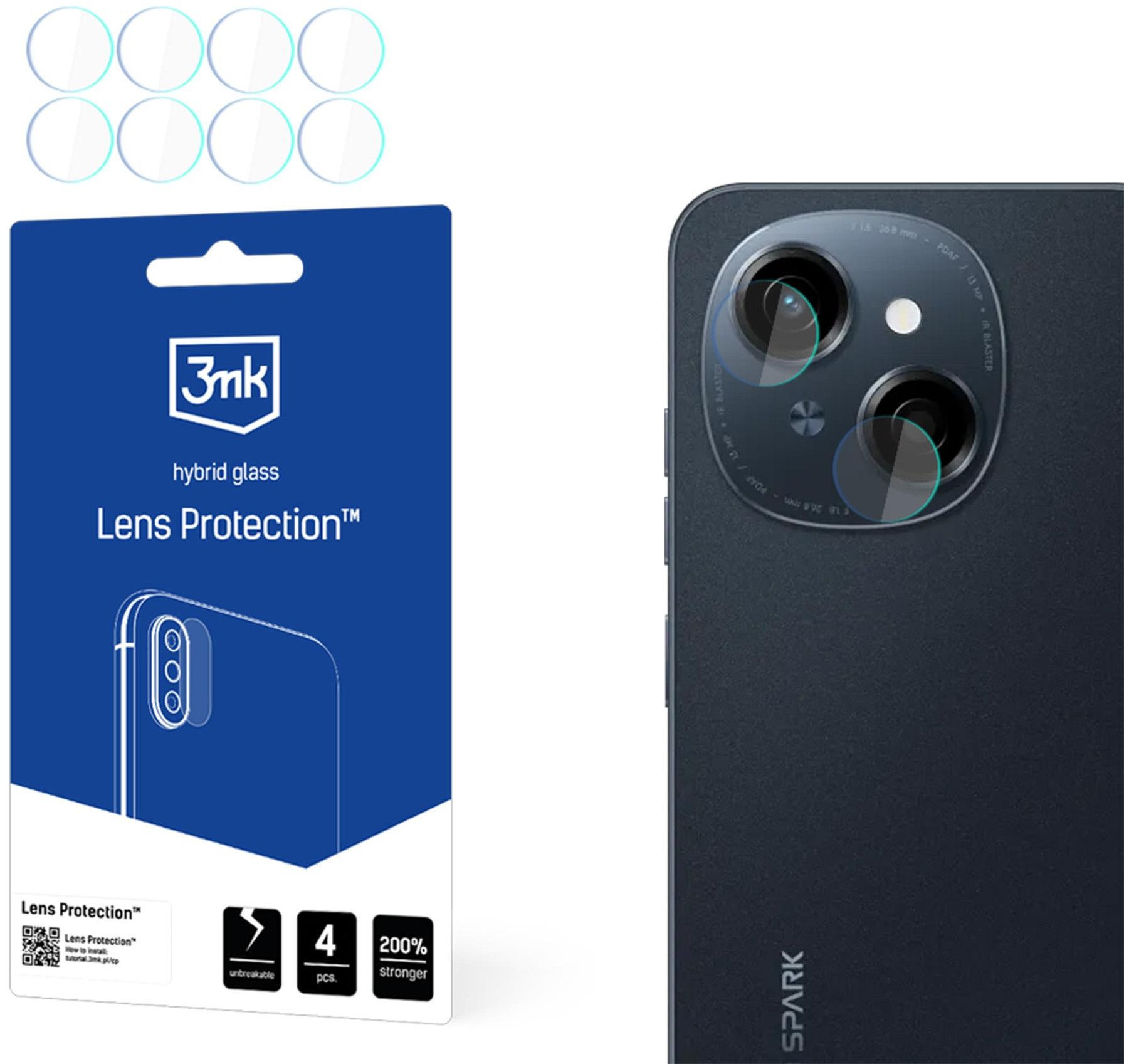 TECNO SPARK GO 1 / GO 1S / POP 9 - 3MK LENS PROTECTION