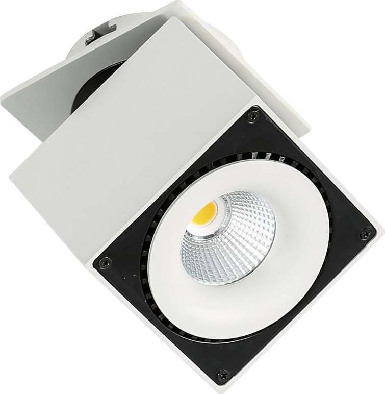 Lampa sufitowa Italux Sevilla Square Recessed 4000K SL7562/28W 4000K WH+BL