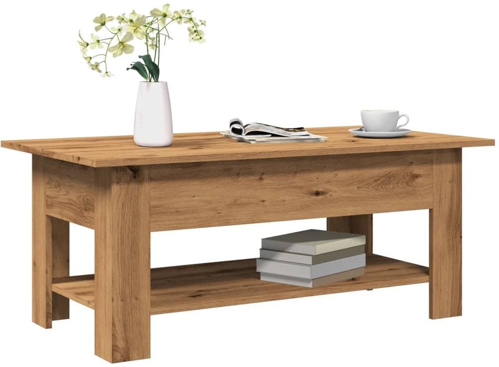 vidaXL Stolik kawowy, dąb artisan, 102x55x42 cm