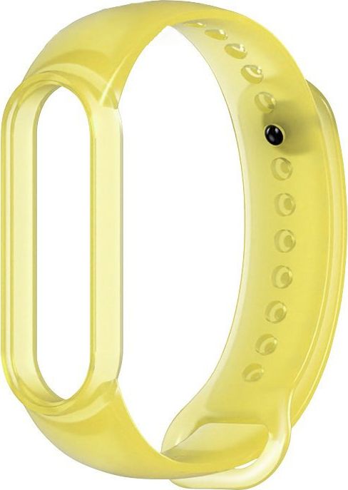 Hurtel Zamienna silikonowa opaska pasek do Xiaomi Mi Band 5 żółty