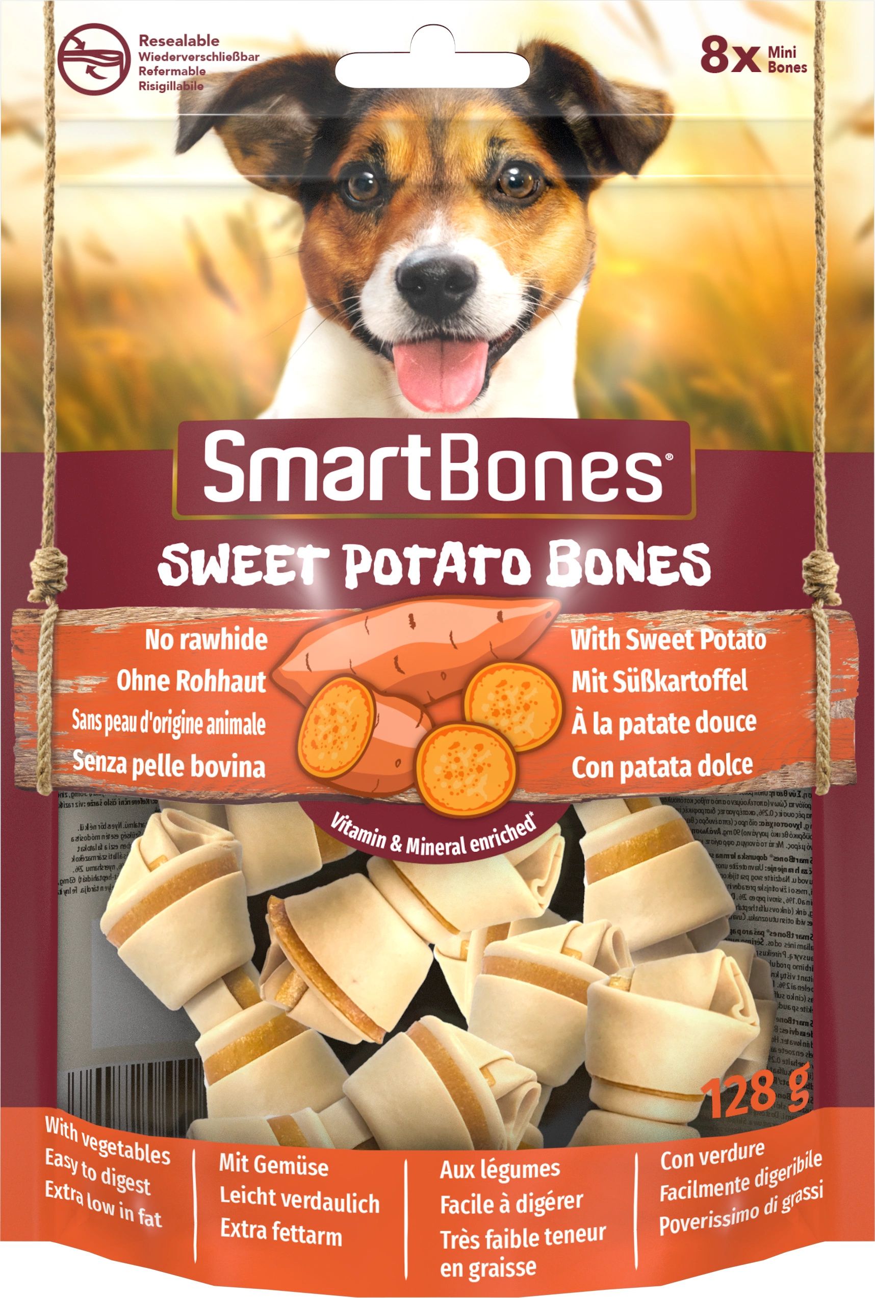 Smart Bones Smart Bones Sweet Potato mini 8 szt.