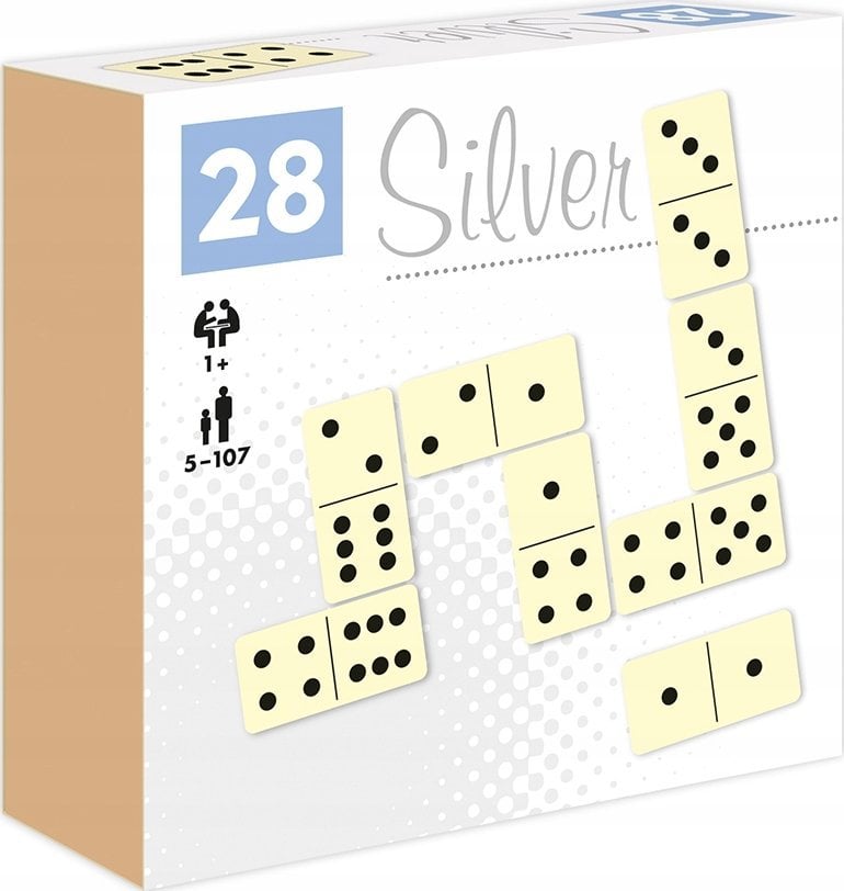 Domino kropki 28 Silver 28980
