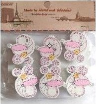 FANDY Klamerki ozdobne niemowlęce