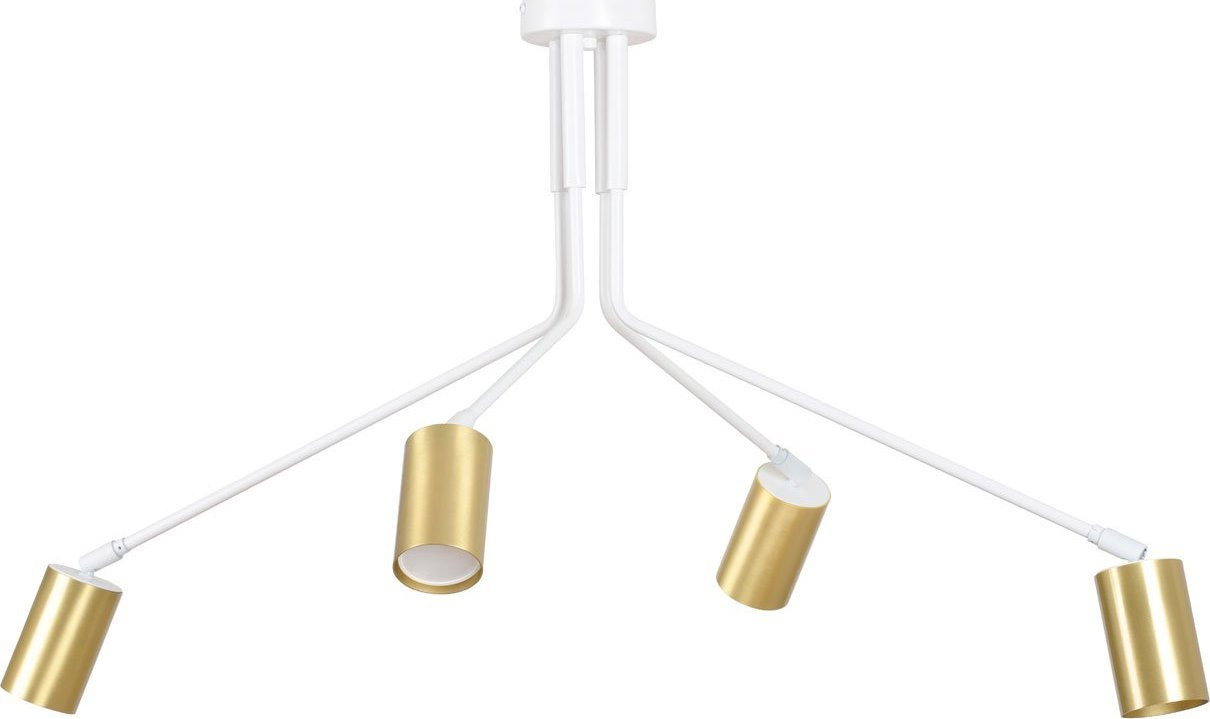 Lampa sufitowa Lumes Biała nowoczesna lampa sufitowa spot - D060-Rafio