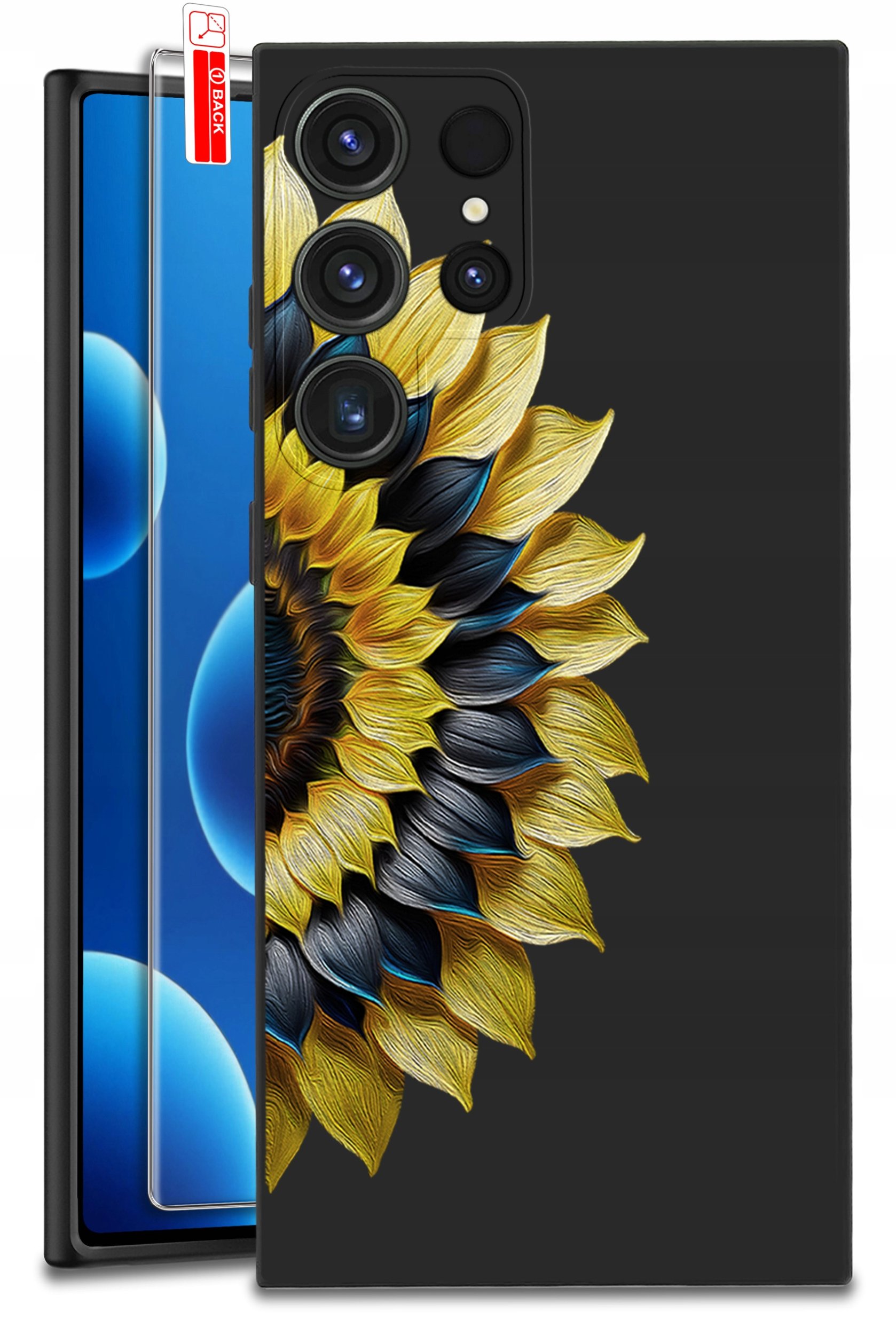 ETUI do Samsung Galaxy S24 Ultra | WZORY | SILIKONOWE MATT CASE + SZKŁO 9H