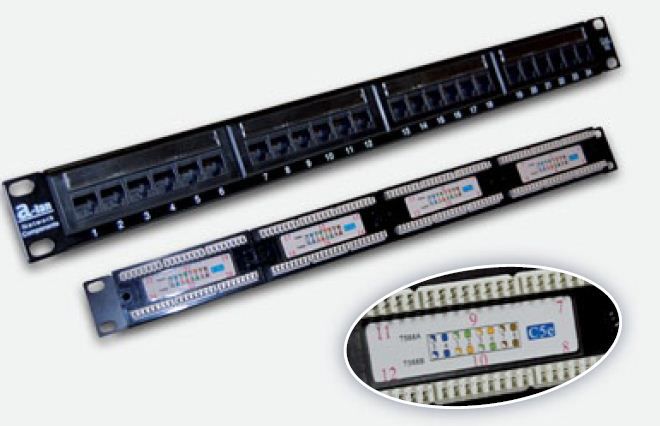 Alantec Patch panel UTP kat.5e 24 porty LSA 1U (PK003)