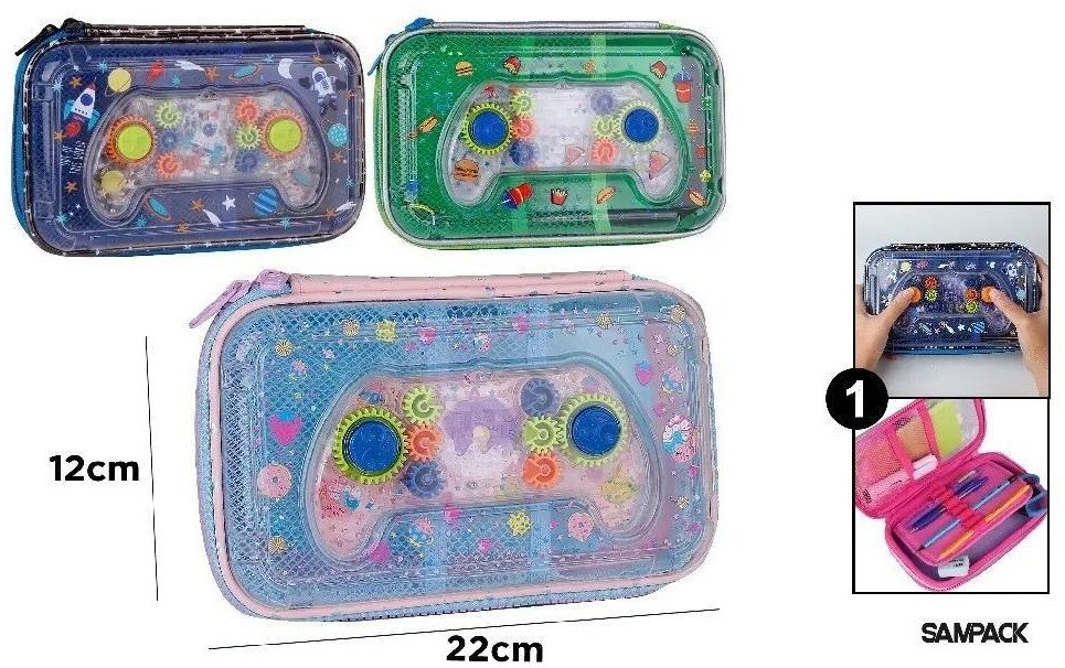 Piórnik szkolny z klapką MIX