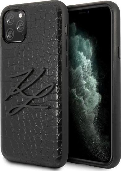 Karl Lagerfeld KLHCN58CRKBK iPhone 11 Pro hardcase czarny/black Croco