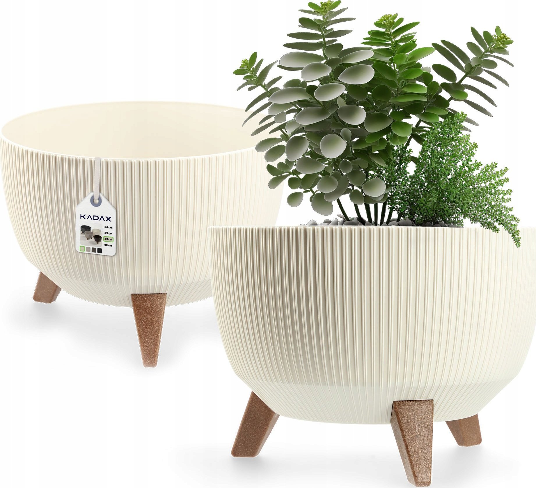 Kadax KADAX Doniczka Donica Wkład Misa Na Nóżkach 33cm