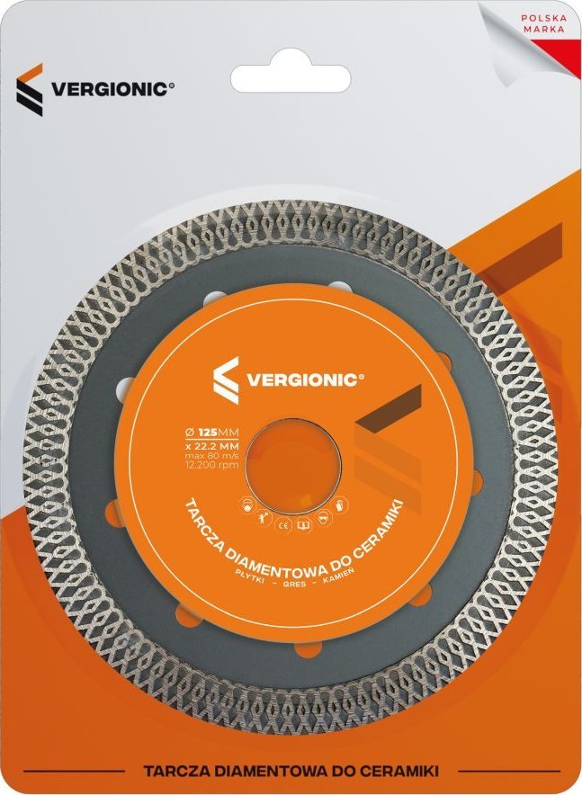 ER4 DIAMENTOWA TARCZA DO CIĘCIA PŁYTEK GRESOWYCH 125 MM