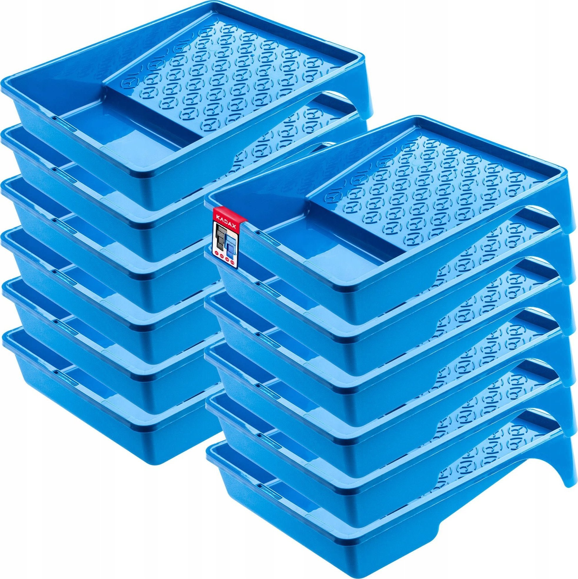 Kadax Kuweta Malarska Duża Do Wałka Farb Niebieska 12szt