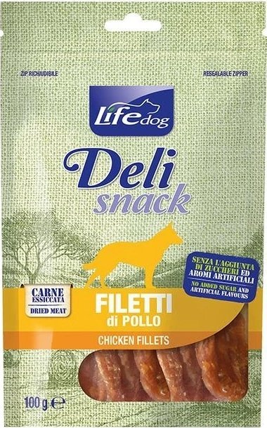 Life Pet Care Life Dog Przysmak dla Psa Filety z Kurczaka 100g