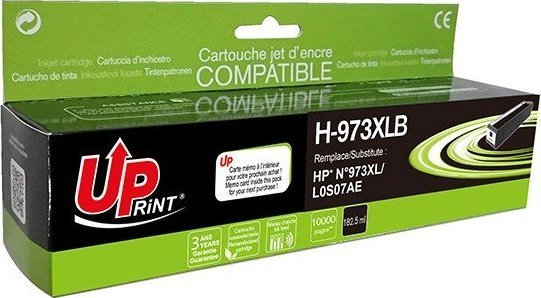 Tusz UPrint UPrint kompatybilny ink / tusz z L0S07AE, H-973XLB, black, 10000s, 182,5ml, dla HP PW Managed MFP P57750dw, P55250dw,PW Pro 452dn,