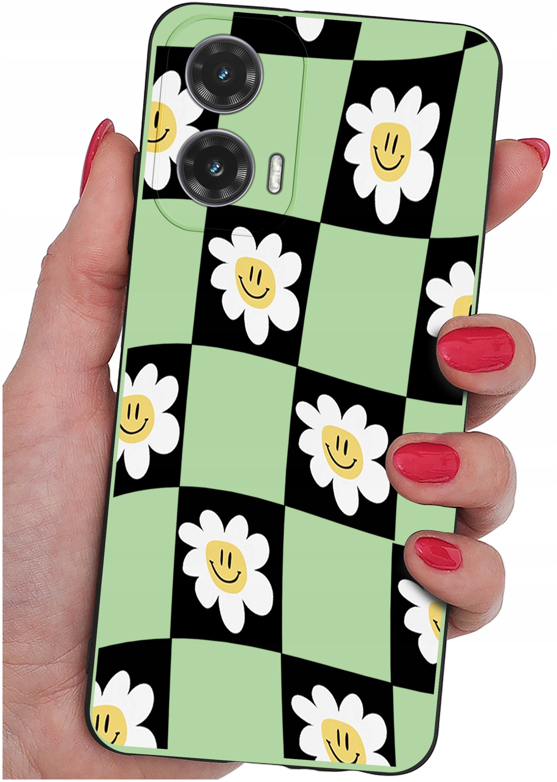 Etui do Motorola Moto G35 5G WZORY |SILIKONOWE MATT CASE + SZKŁO 9H