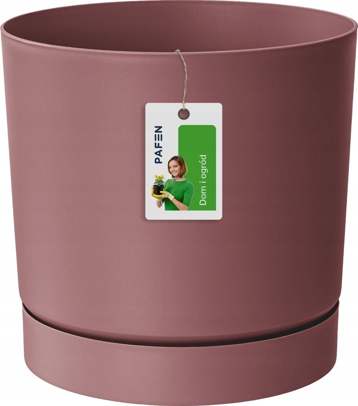 Prosperplast Okrągła doniczka Niska donica TUBO P DPOP240 Brąz