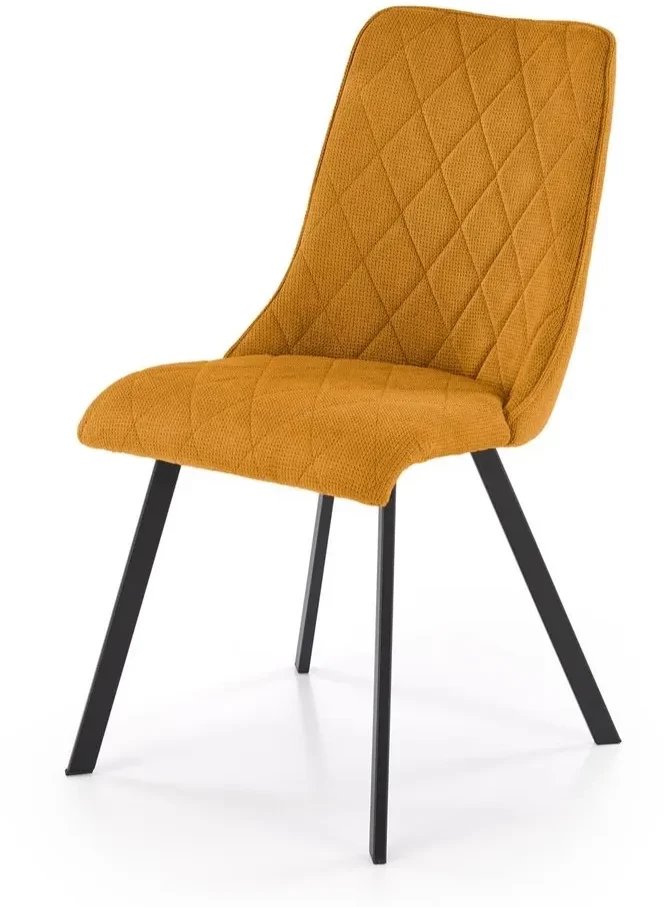Krzesło tapicerowane K561 musztardowe HALMAR