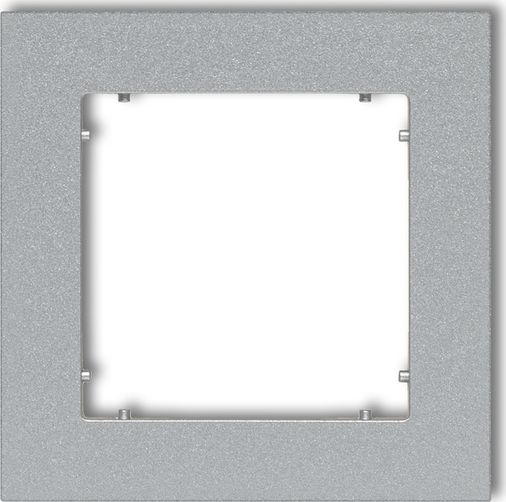 Karlik MINI Ramka pojedyncza srebrny metalik (7MR-1)