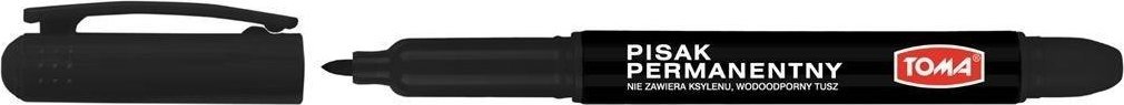 Toma Marker permanentyny okrągły czarny (12szt) TOMA