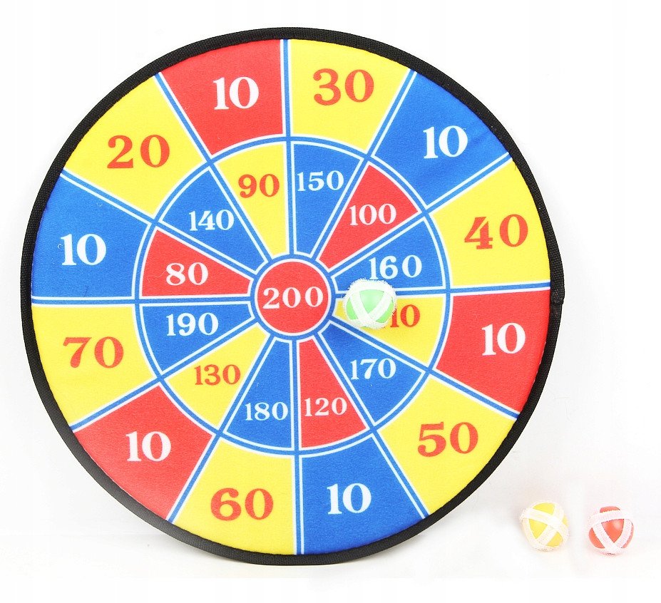 DUŻA tarcza na rzepy Dart bezpieczn rzutki prezent