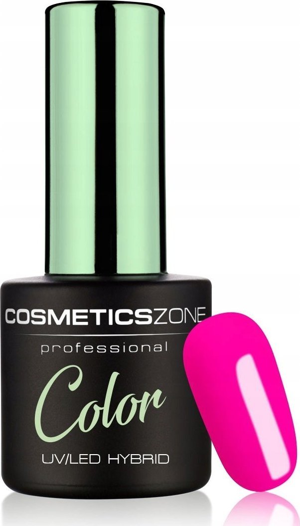 Cosmetics Zone Lakier hybrydowy hipoalergiczny neonowy róż 7ml - Neon Hollywood Pink N14