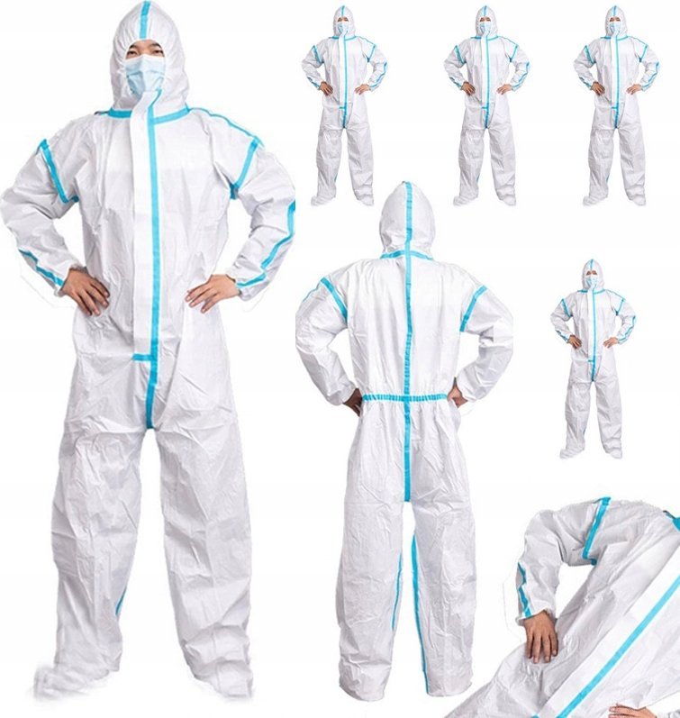 Rosfix Zestaw 5 jednorazowych kombinezonów malarskich 185cm - Mikroporowata membra