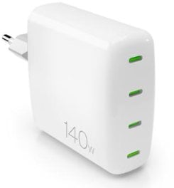 Puro MiniPro Gan Wall Charger 140 W balta - Ladetajs PUFCMTCUSB3C140WGWHI (8018417469893)