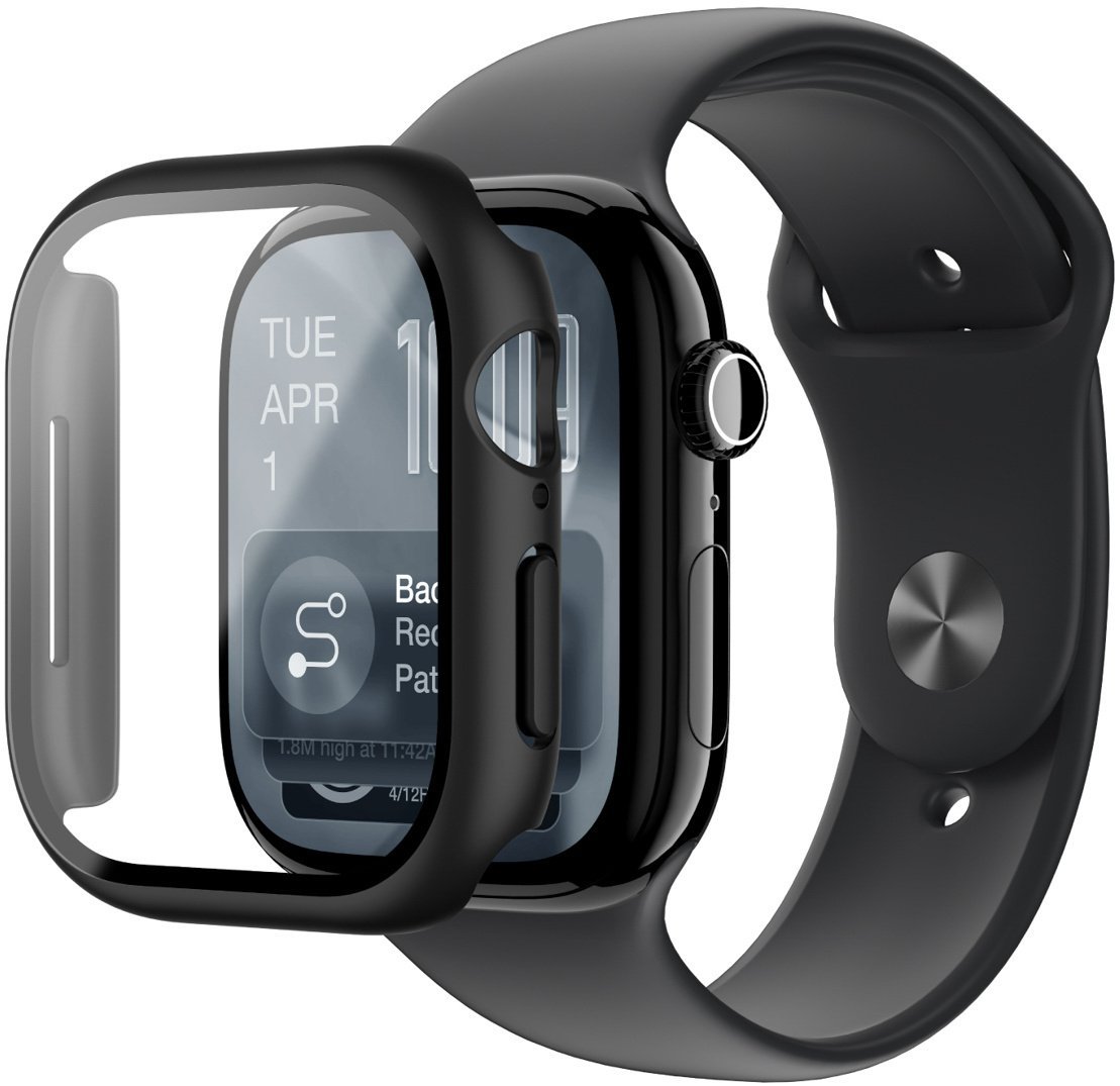 Amazingthing Szkło ochronne Radix z etui na Apple Watch Series 11 42 mm - czarne