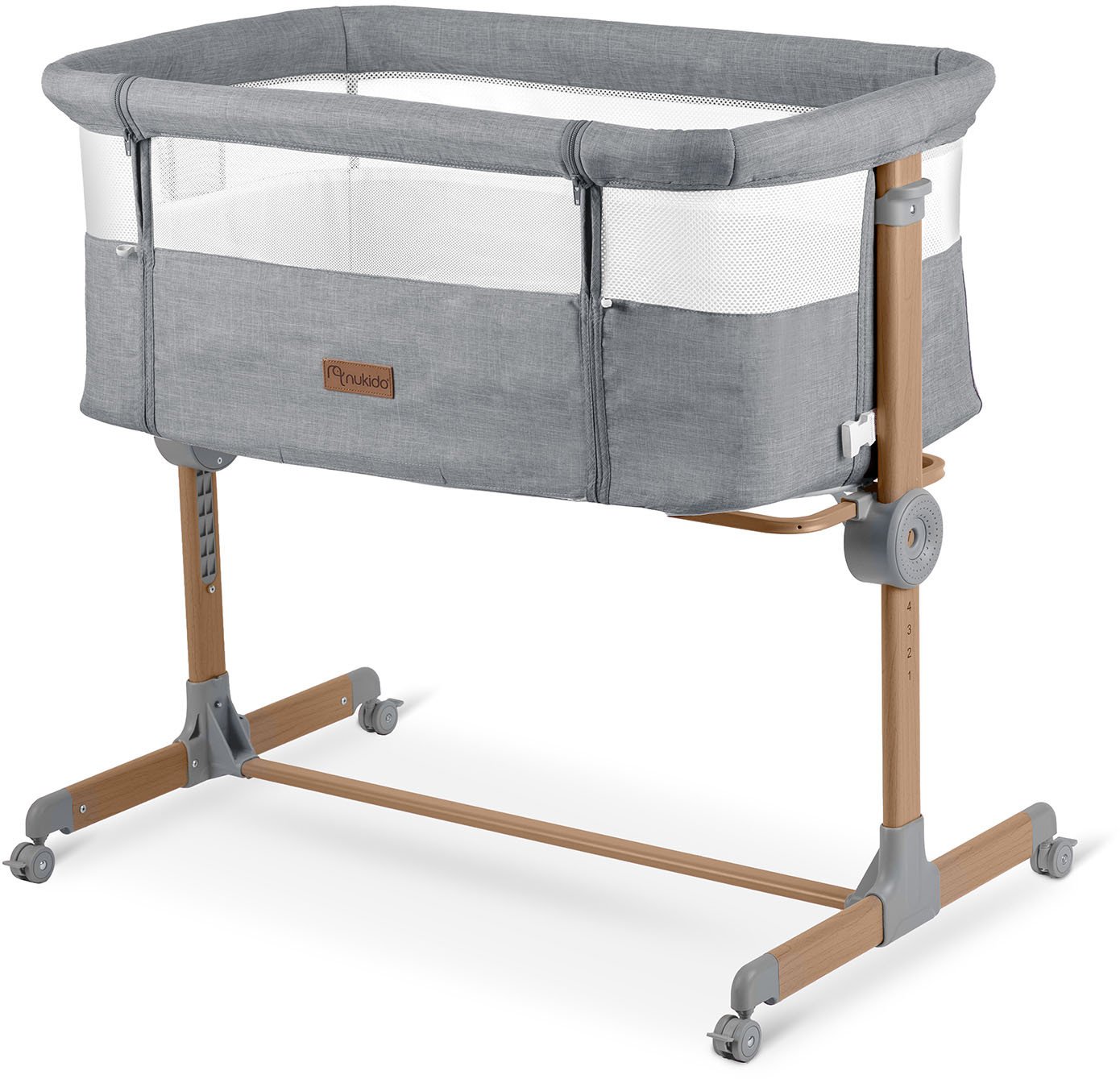 Nukido Łóżeczko dziecięce składane turystyczne dostawka Nukido NK-243