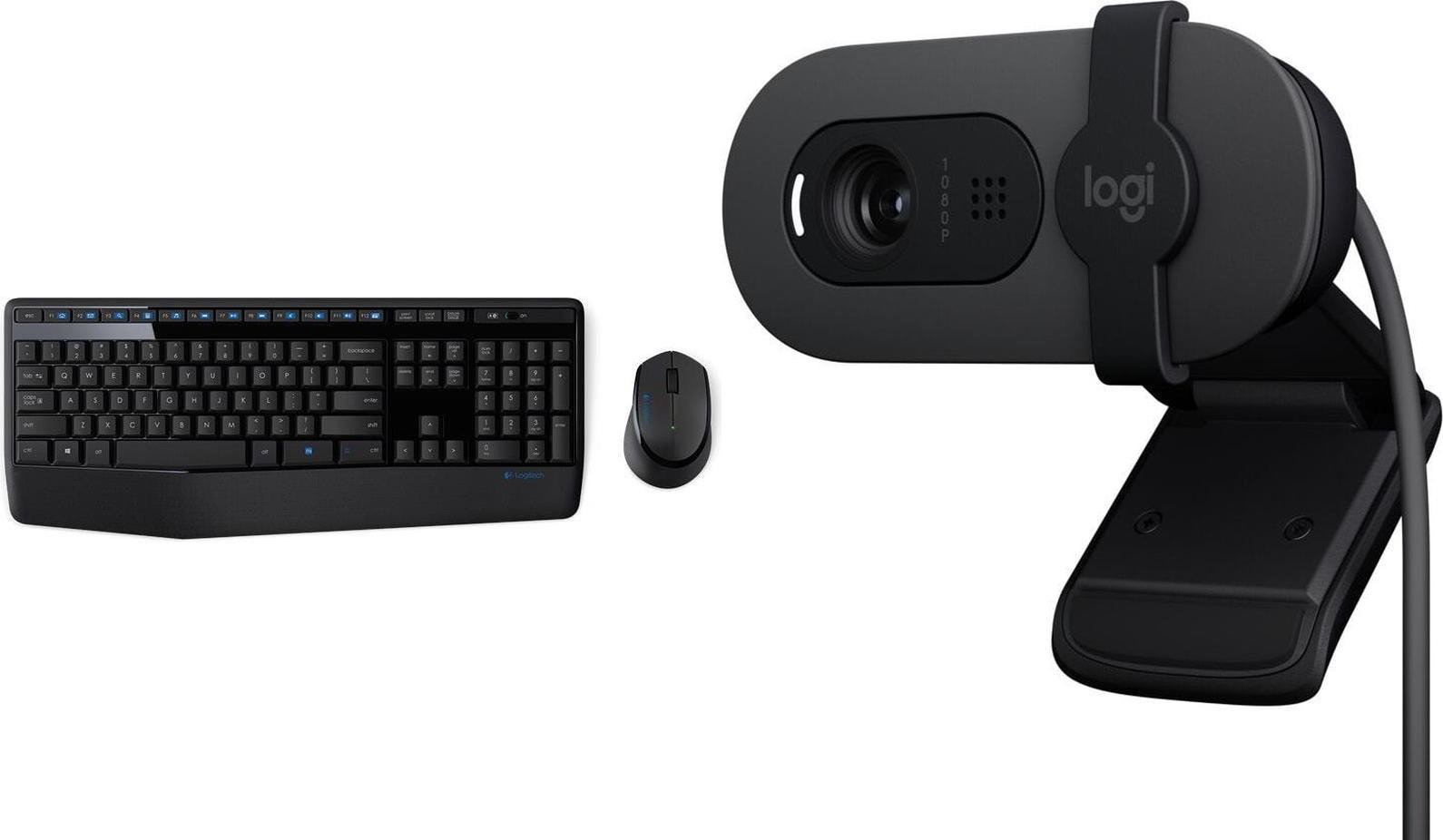 Klawiatura + mysz Logitech MK345 (920-006489) + Brio 100 (960-001585)