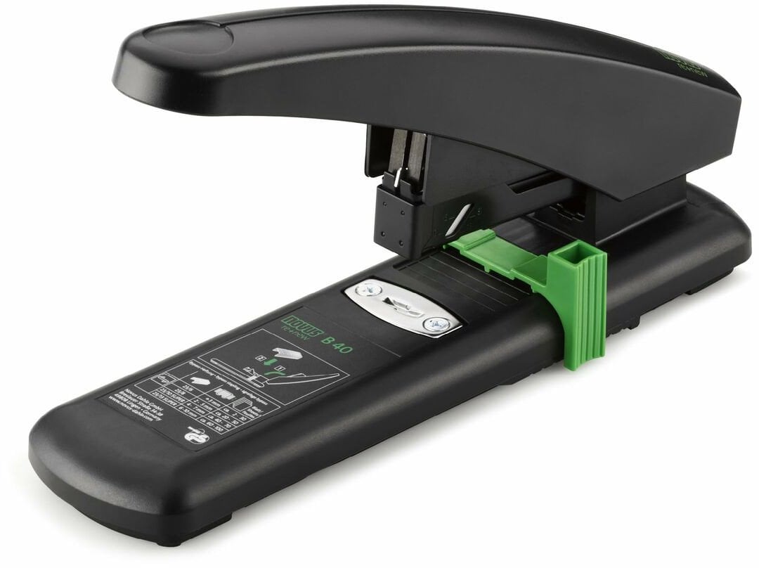 Zszywacz Novus NOVUS Zszywacz blokowy B40 re+new czarny do 100 arkuszy