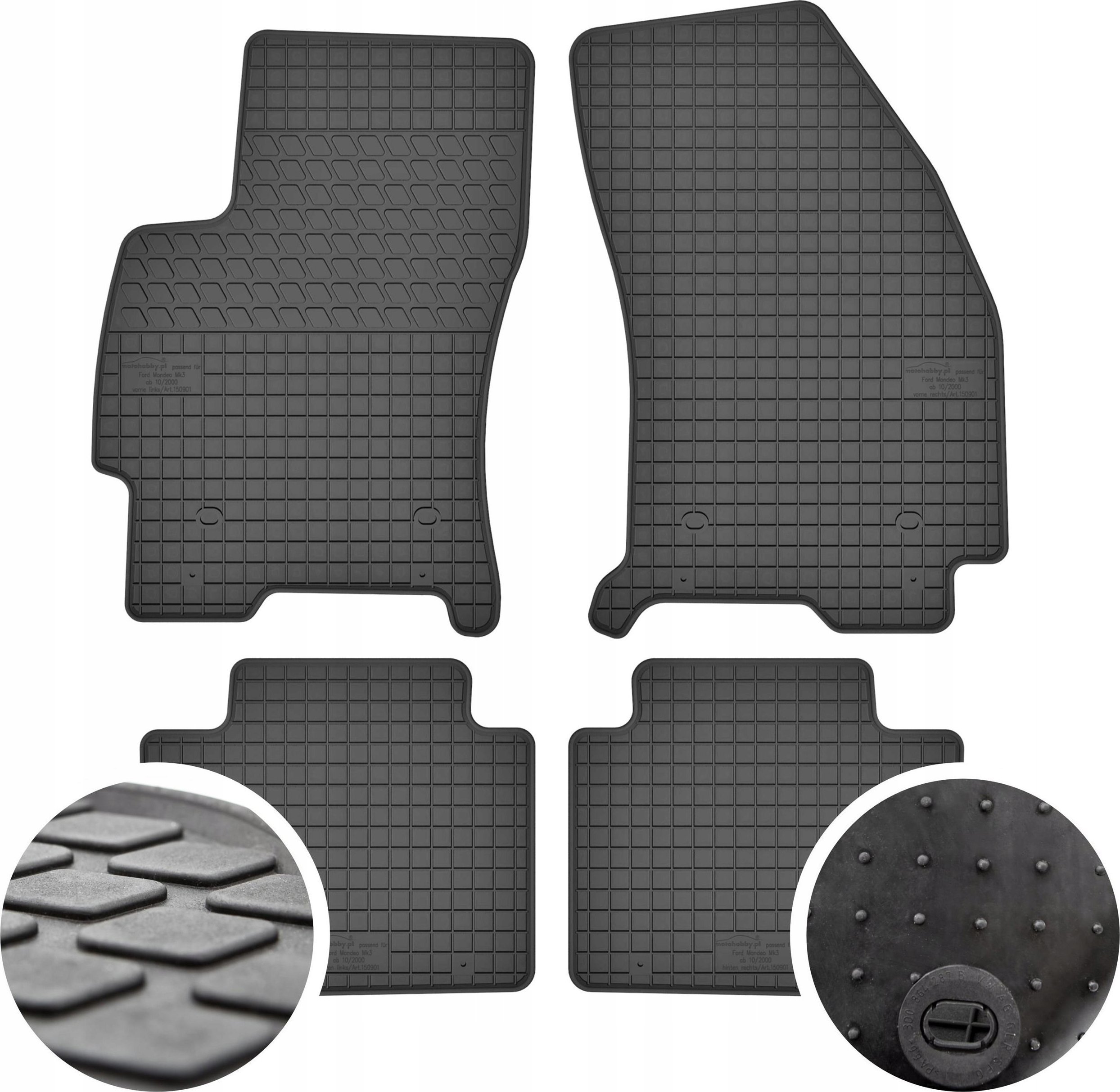 GeyerHosaja Dywaniki gumowe do Ford Mondeo MK3 (2000-2007)