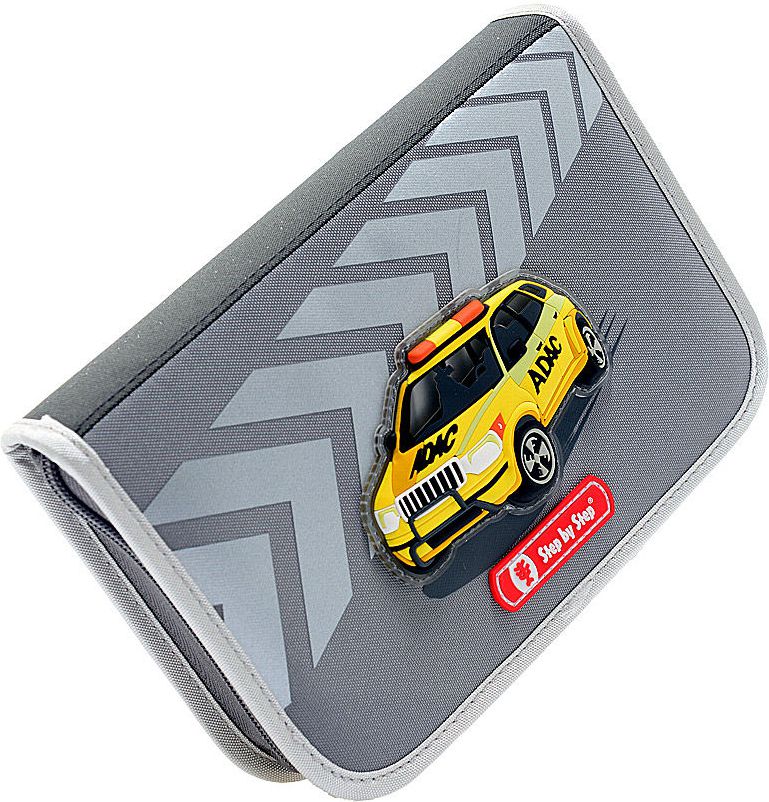 Piórnik Step by Step 3D Adac z wyposażeniem szary