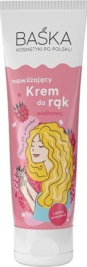 Solverx BAŚKA Krem do rąk nawilżający malinowy 100 ml