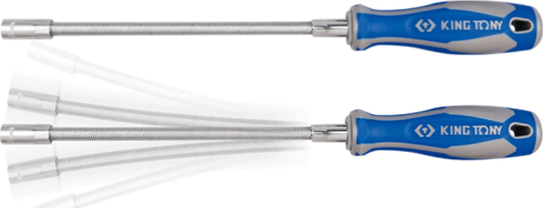 King Tony WKRĘTAK ELASTYCZNY Z KOŃCÓWKĄ NASADOWĄ 8mm x 300mm King Tony