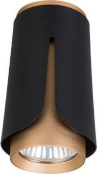 Kinkiet Mojeledy Oprawa natynkowa GU10 czarno-złota (IK250B)