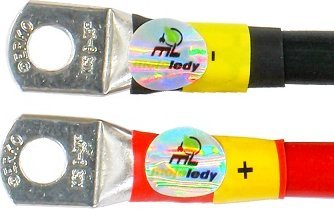 Mojeledy 2x 500cm czerwony i czarny kabel łączeniowy akumulatora 35 ML-PA35 35mm