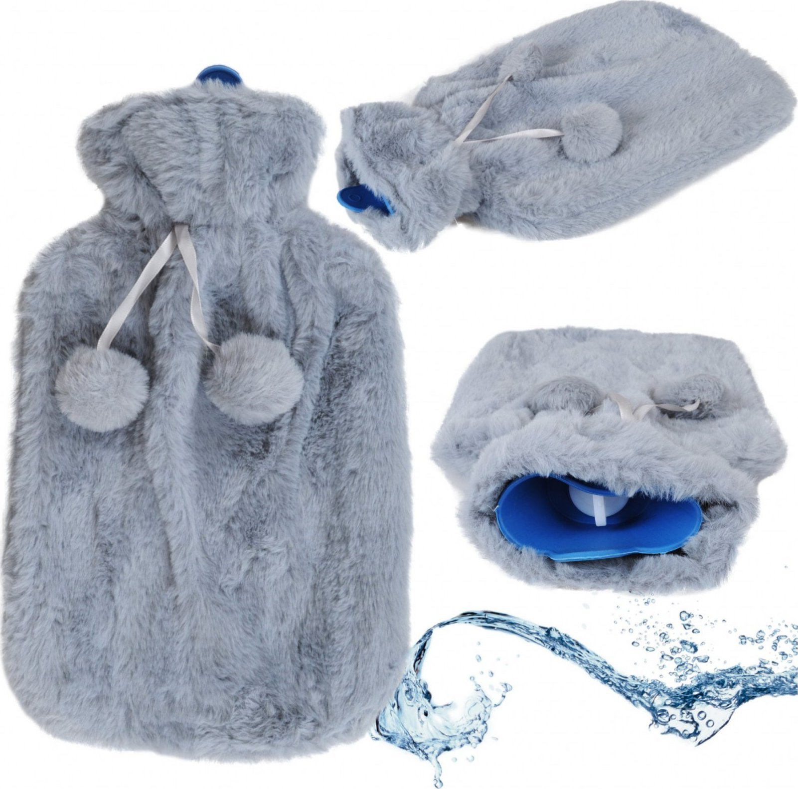 PrzydaSie Termofor Gumowy Ogrzewacz Pokrowiec Plusz Futerko