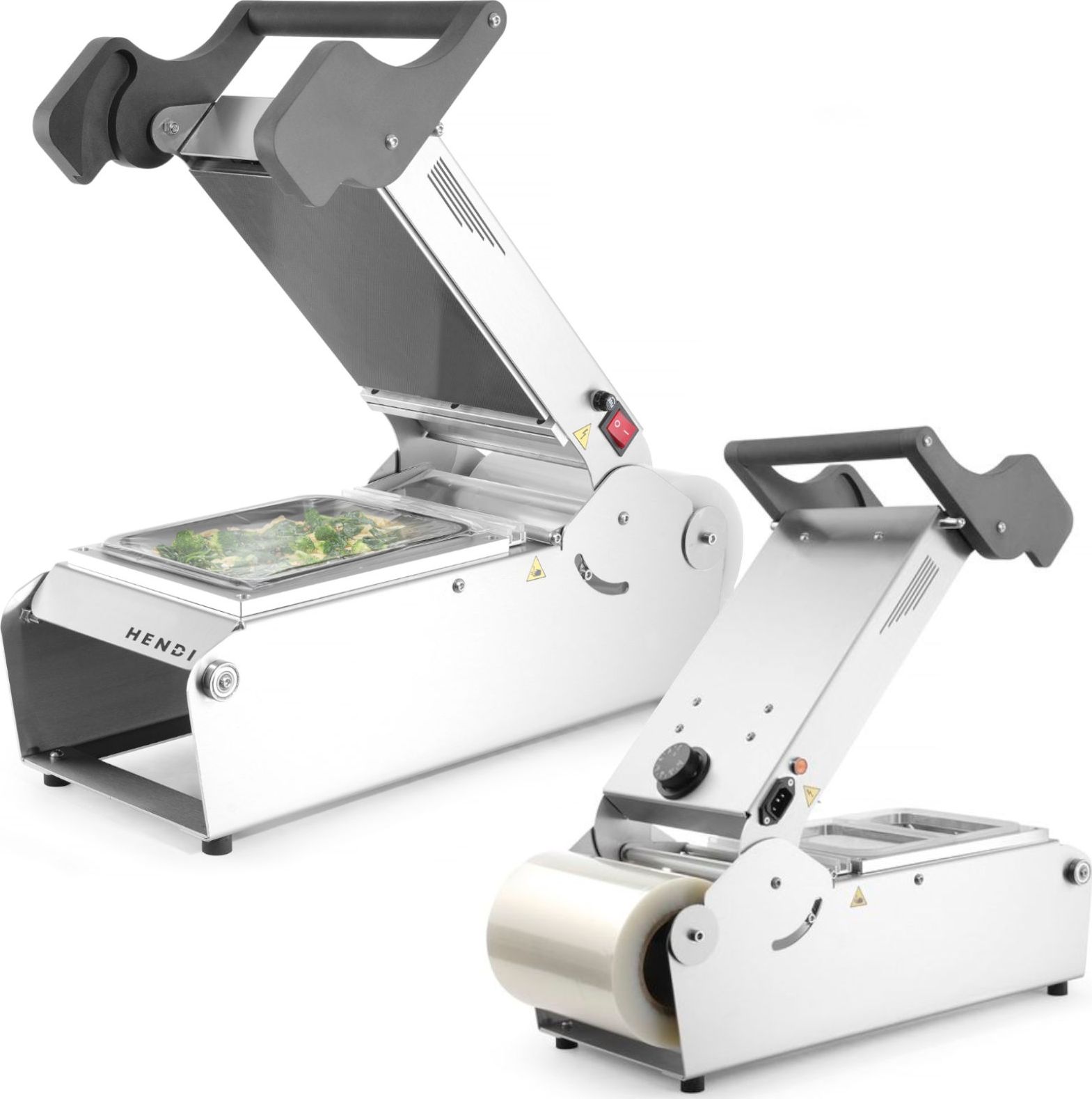 Hendi Zgrzewarka do pojemników tacek obiadowych na wynos + matryca 700 W - Hendi 976722 Zgrzewarka do pojemników tacek obiadowych na wynos + matryca 7