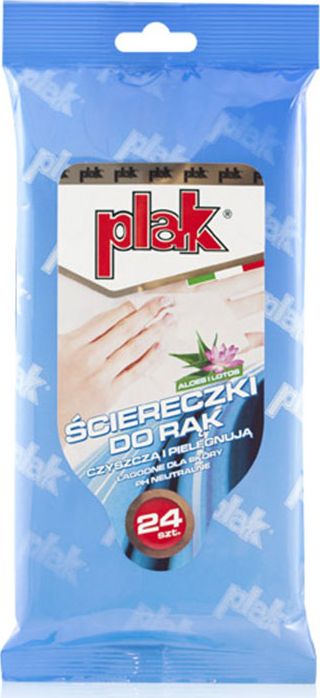 Atas Ściereczki do rąk Aloes i Lotos 24 sztuk (SCPLS-RECE/ALOE)