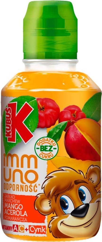 Kubuś Kubuś Immuno Odporność Sok mango pomarańcza acerola 200 ml