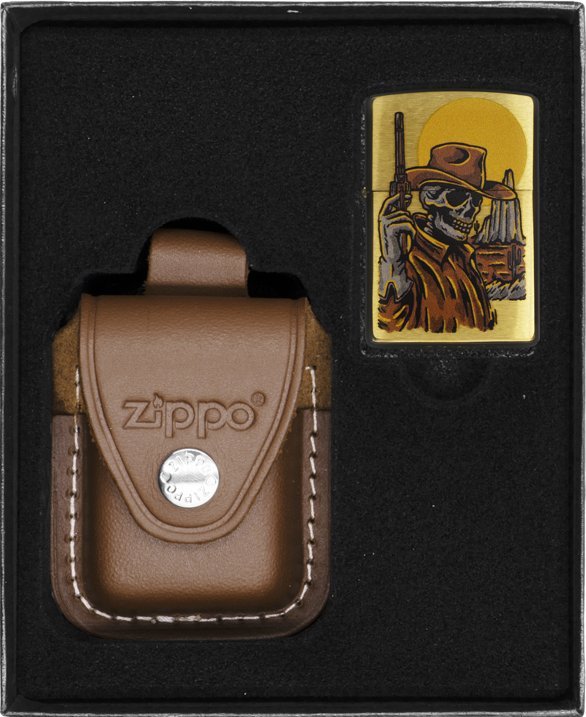 Zestaw ZIPPO Zapalniczka WILD WEST SKELETON Prezentowy No2