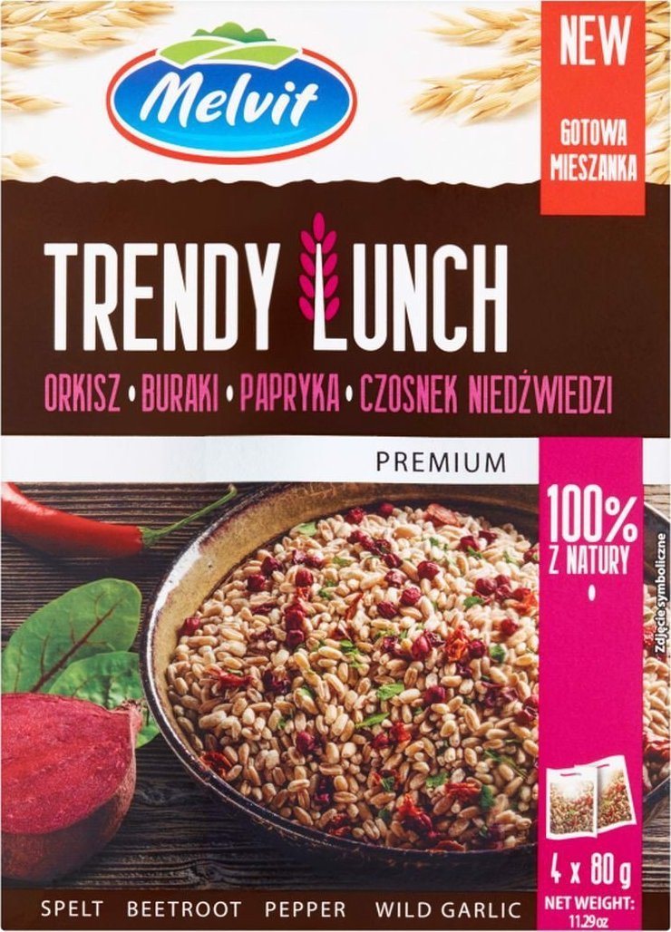 Melvit Melvit Premium Trendy Lunch okisz buraki papryka czosnek niedźwiedzi 320 g (4 x 80 g)