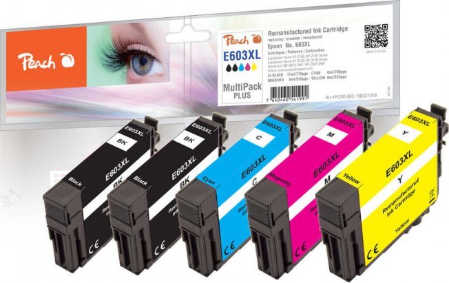 Peach Ink Saving Pack Plus 321078 (compatible with Epson 603XL, refurbished)