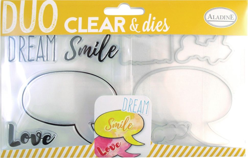 Aladine Stemple silikon z wykrojnikami Napisy